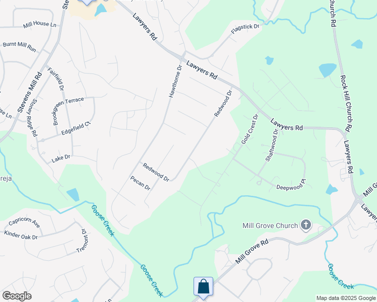 map of restaurants, bars, coffee shops, grocery stores, and more near 2244 Redwood Drive in Indian Trail