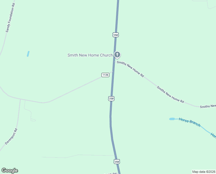 map of restaurants, bars, coffee shops, grocery stores, and more near 5994 U.S. 258 in Deep Run