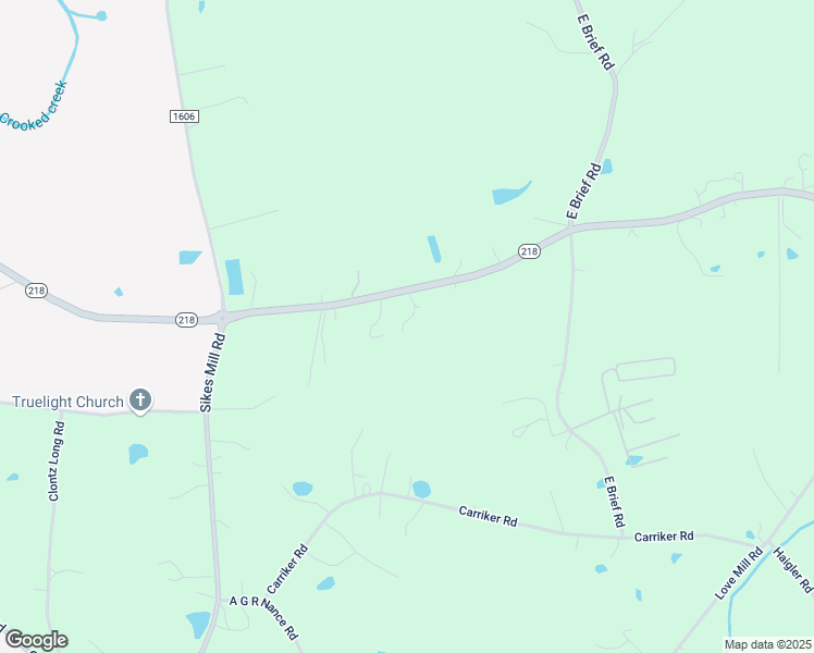 map of restaurants, bars, coffee shops, grocery stores, and more near 2712 North Carolina 218 in Monroe