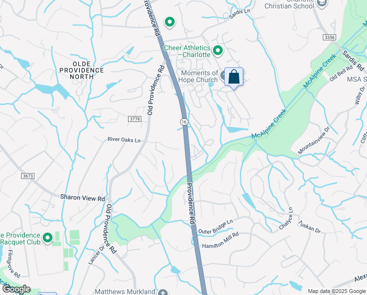 map of restaurants, bars, coffee shops, grocery stores, and more near in Charlotte