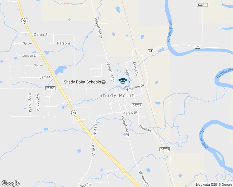 map of restaurants, bars, coffee shops, grocery stores, and more near in Shady Point