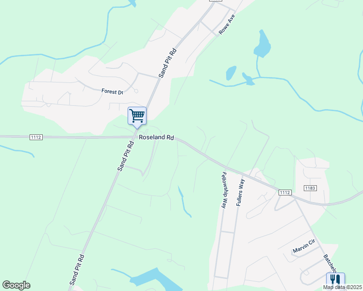 map of restaurants, bars, coffee shops, grocery stores, and more near 378 Spring Meadows Drive in Aberdeen