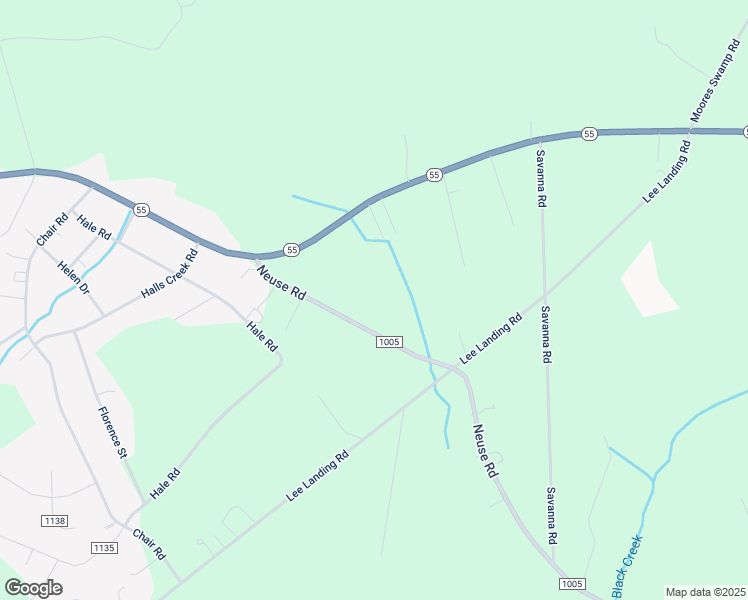 map of restaurants, bars, coffee shops, grocery stores, and more near 349 Neuse Road in New Bern