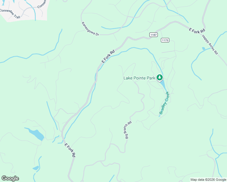map of restaurants, bars, coffee shops, grocery stores, and more near 2530 East Fork Road in Brevard