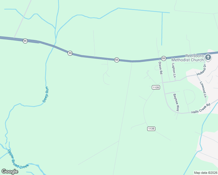 map of restaurants, bars, coffee shops, grocery stores, and more near 5264 North Carolina 55 in Grantsboro