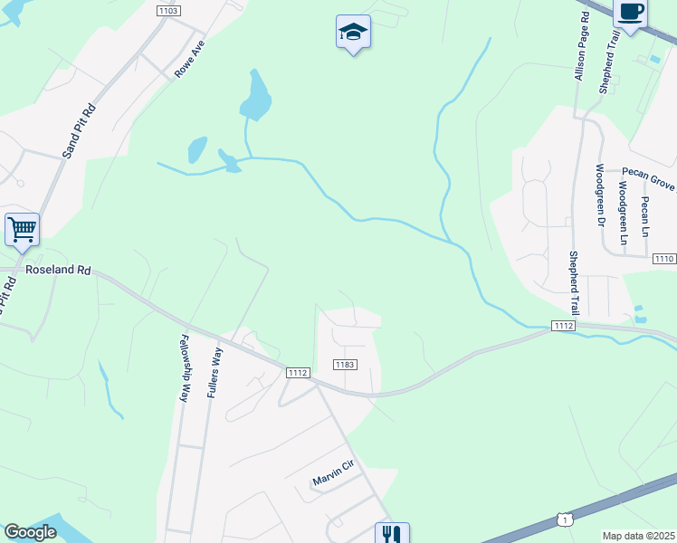 map of restaurants, bars, coffee shops, grocery stores, and more near 226 Lesella Road in Aberdeen