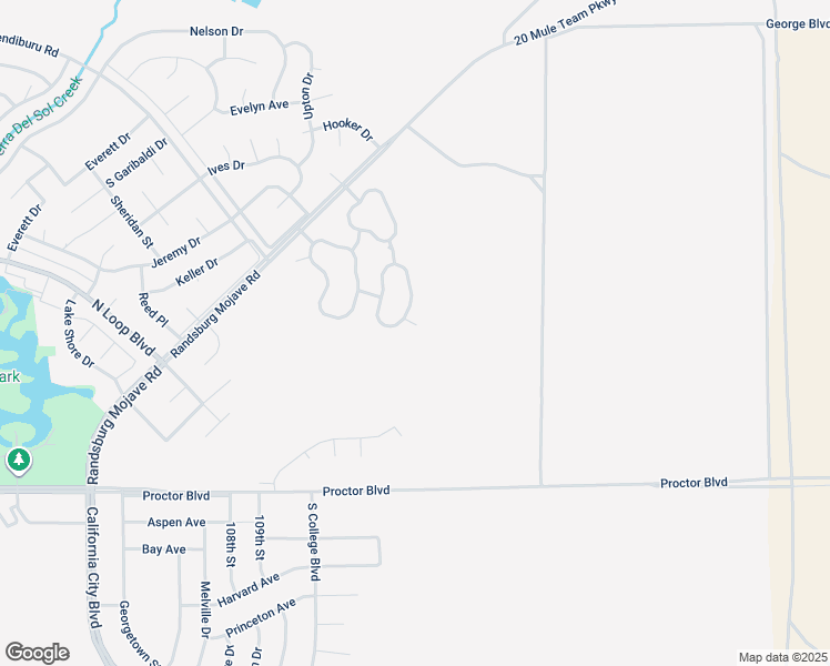 map of restaurants, bars, coffee shops, grocery stores, and more near 343 Morning Glory Court in California City