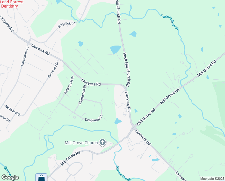 map of restaurants, bars, coffee shops, grocery stores, and more near 7015 Gold Dust Lane in Indian Trail