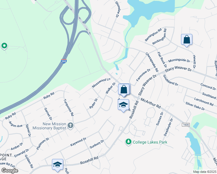map of restaurants, bars, coffee shops, grocery stores, and more near 624 Walker Street in Fayetteville