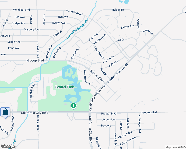 map of restaurants, bars, coffee shops, grocery stores, and more near 21416 Keller Court in California City