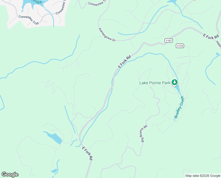 map of restaurants, bars, coffee shops, grocery stores, and more near 2530 East Fork Road in Brevard