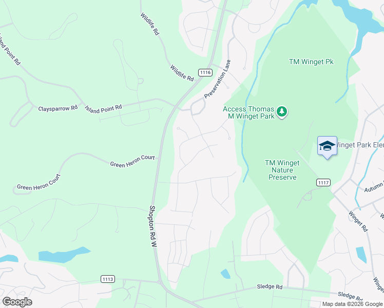 map of restaurants, bars, coffee shops, grocery stores, and more near 12021 Grey Partridge Drive in Charlotte