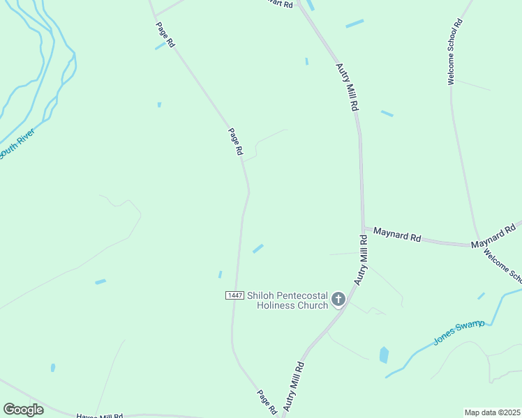 map of restaurants, bars, coffee shops, grocery stores, and more near 1869 Page Road in Godwin