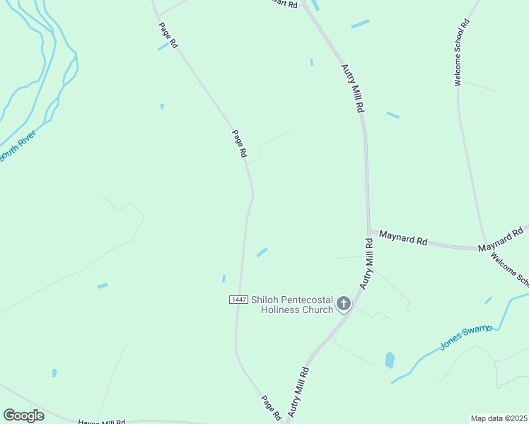 map of restaurants, bars, coffee shops, grocery stores, and more near 1869 Page Road in Godwin