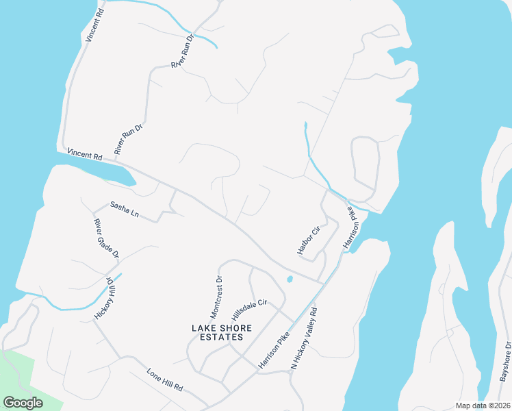 map of restaurants, bars, coffee shops, grocery stores, and more near 6215 Canoe Lane in Chattanooga