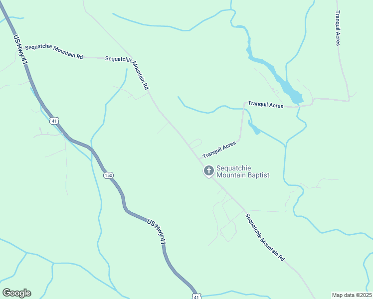 map of restaurants, bars, coffee shops, grocery stores, and more near 4341 Sequatchie Mountain Road in Sequatchie