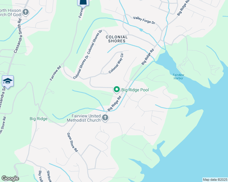 map of restaurants, bars, coffee shops, grocery stores, and more near 1830 River Chase Road in Chattanooga