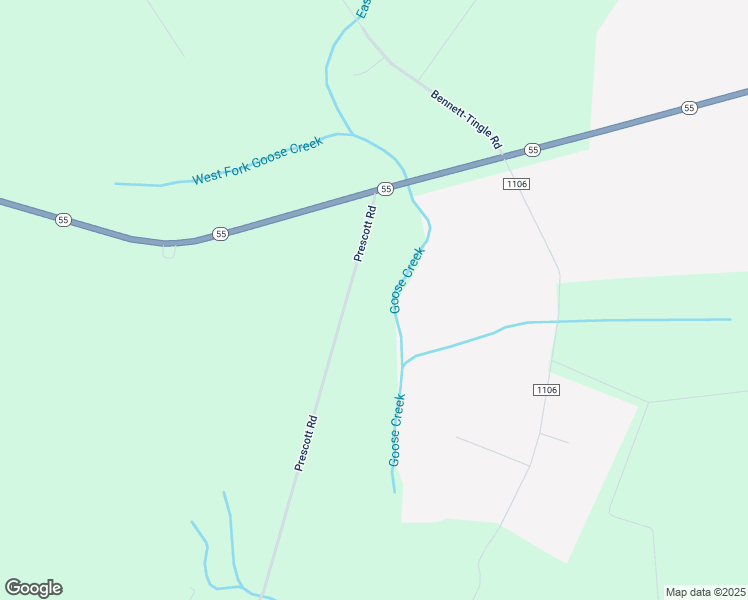 map of restaurants, bars, coffee shops, grocery stores, and more near 233 Prescott Road in New Bern