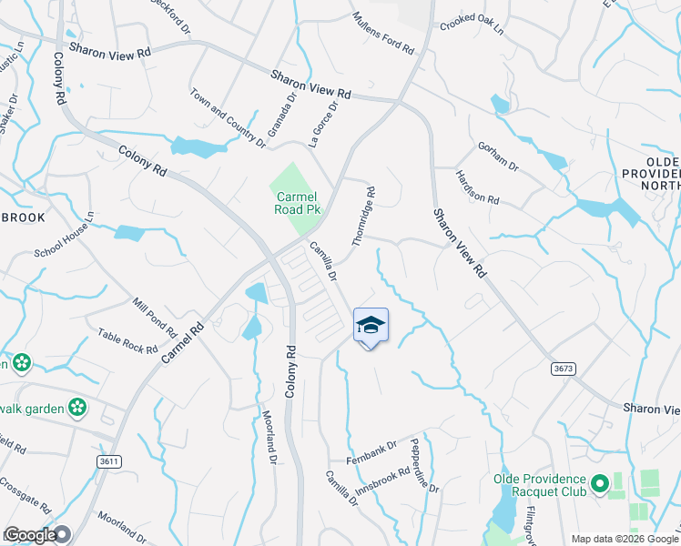 map of restaurants, bars, coffee shops, grocery stores, and more near in Charlotte