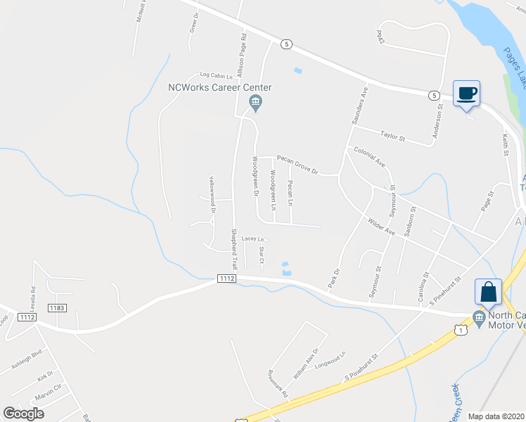 map of restaurants, bars, coffee shops, grocery stores, and more near 335 Woodgreen Drive in Aberdeen