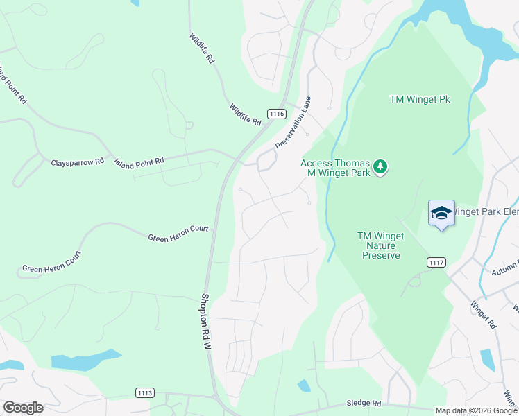 map of restaurants, bars, coffee shops, grocery stores, and more near 12021 Grey Partridge Drive in Charlotte