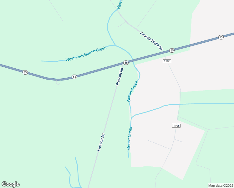 map of restaurants, bars, coffee shops, grocery stores, and more near 233 Prescott Road in New Bern