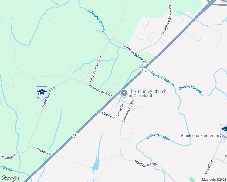 map of restaurants, bars, coffee shops, grocery stores, and more near 3180 South Lee Highway in McDonald
