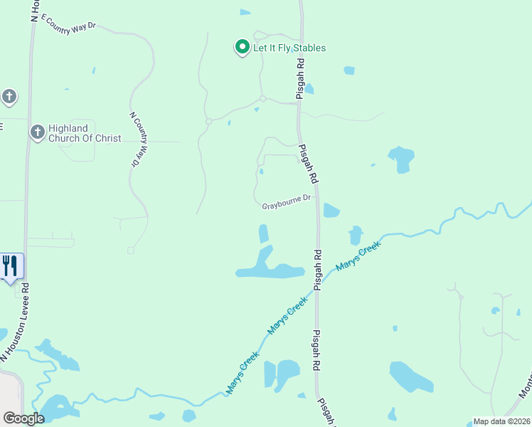 map of restaurants, bars, coffee shops, grocery stores, and more near 10491 Graybourne Drive in Shelby County