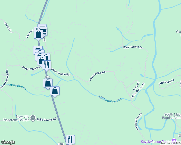 map of restaurants, bars, coffee shops, grocery stores, and more near 148 Allendale Hills Road in Franklin