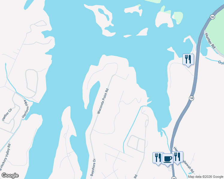 map of restaurants, bars, coffee shops, grocery stores, and more near 6424 Waconda Point Road in Harrison
