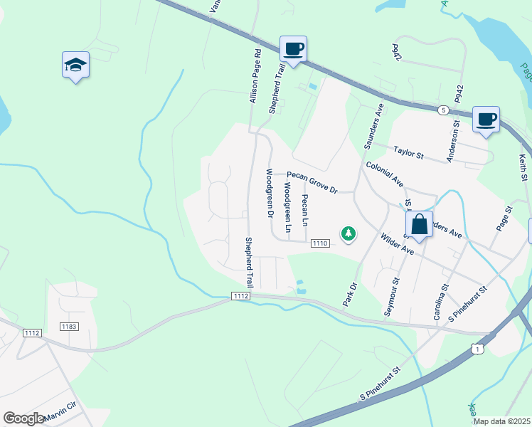 map of restaurants, bars, coffee shops, grocery stores, and more near 300 Woodgreen Drive in Aberdeen