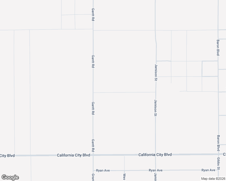 map of restaurants, bars, coffee shops, grocery stores, and more near Gantt Road in California City