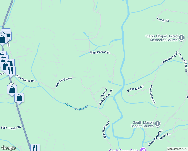 map of restaurants, bars, coffee shops, grocery stores, and more near 74 Greenleaf Lane in Franklin