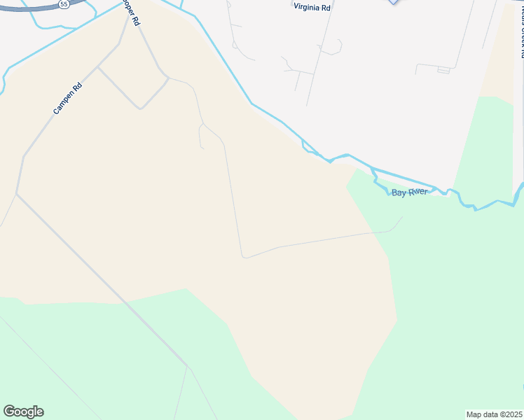 map of restaurants, bars, coffee shops, grocery stores, and more near 1269 Cooper Road in Bayboro