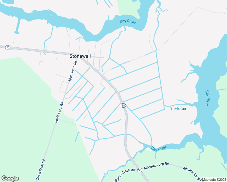 map of restaurants, bars, coffee shops, grocery stores, and more near 16754 North Carolina 55 in Bayboro