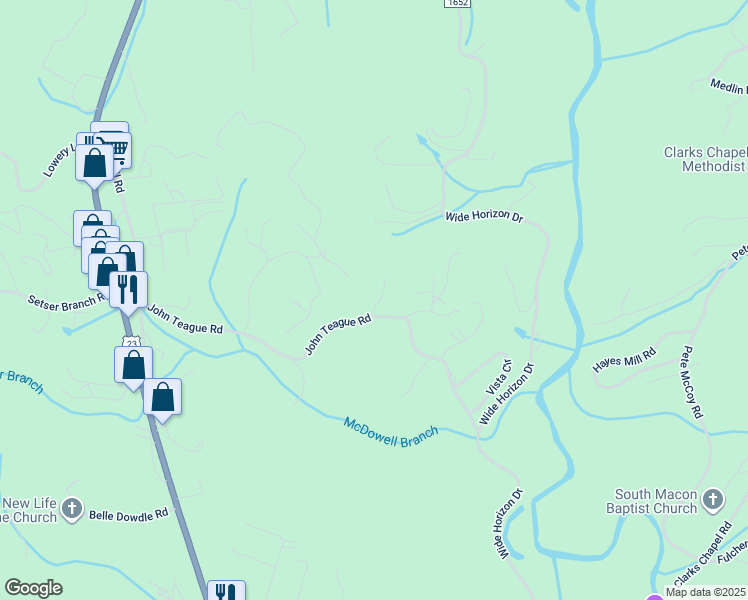 map of restaurants, bars, coffee shops, grocery stores, and more near 52 Caledonia Drive in Franklin