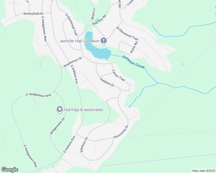 map of restaurants, bars, coffee shops, grocery stores, and more near 110 Haldane Place in Southern Pines