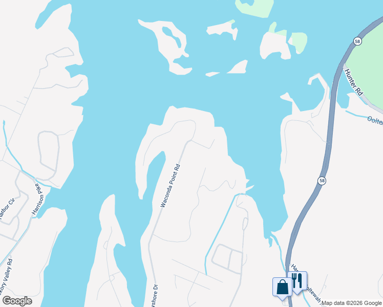 map of restaurants, bars, coffee shops, grocery stores, and more near 6424 Waconda Point Road in Harrison