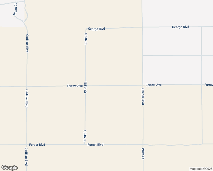 map of restaurants, bars, coffee shops, grocery stores, and more near Farrow Avenue in North Edwards