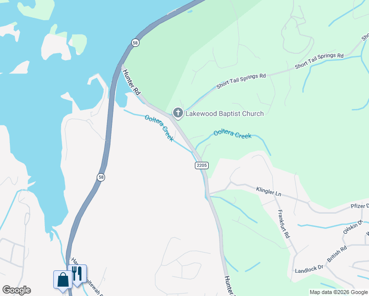map of restaurants, bars, coffee shops, grocery stores, and more near 6602 Hunter Road in Harrison