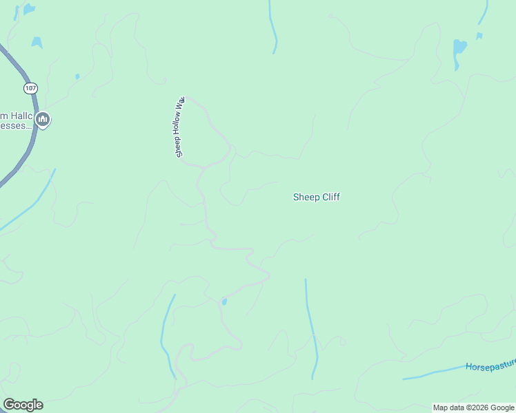 map of restaurants, bars, coffee shops, grocery stores, and more near 2808 Big Sheep Cliff Road in Cashiers