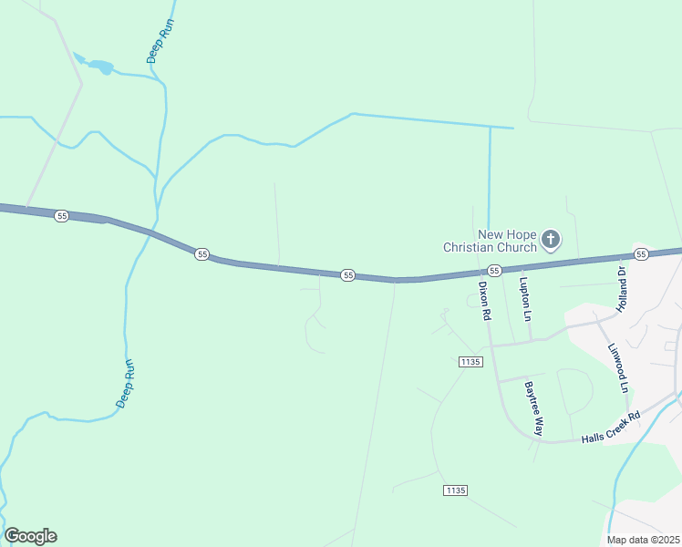 map of restaurants, bars, coffee shops, grocery stores, and more near 5201 North Carolina 55 in New Bern