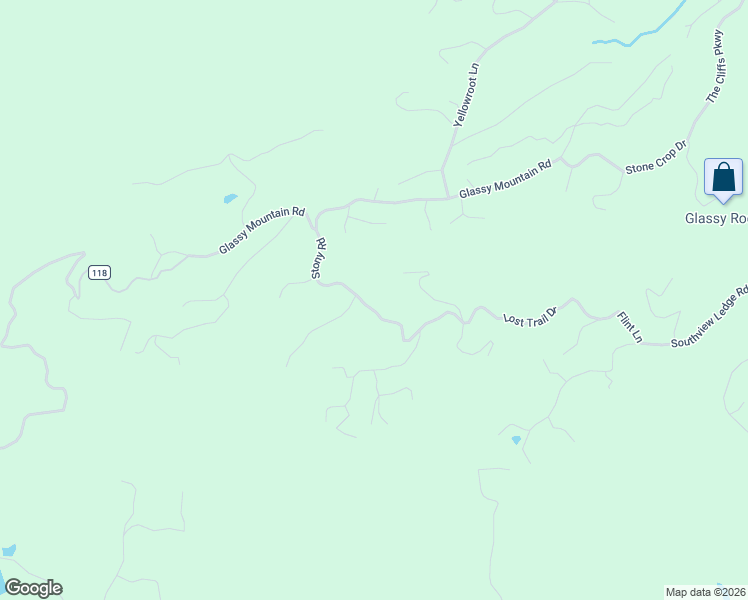 map of restaurants, bars, coffee shops, grocery stores, and more near 72 Lost Trail Drive in Landrum