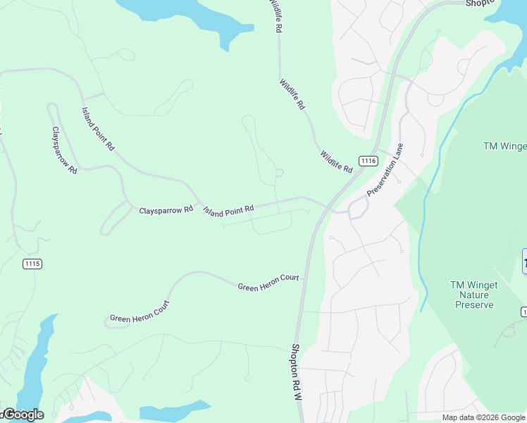 map of restaurants, bars, coffee shops, grocery stores, and more near 11110 Island Point Road in Charlotte