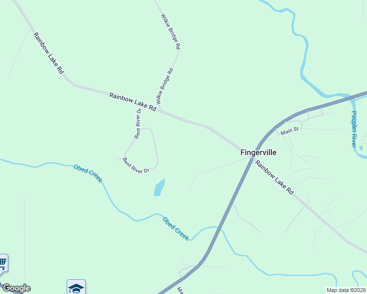 map of restaurants, bars, coffee shops, grocery stores, and more near 3207 Rainbow Lake Road in Inman