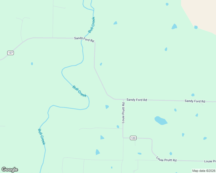 map of restaurants, bars, coffee shops, grocery stores, and more near 552 Sandy Ford Road in Beebe