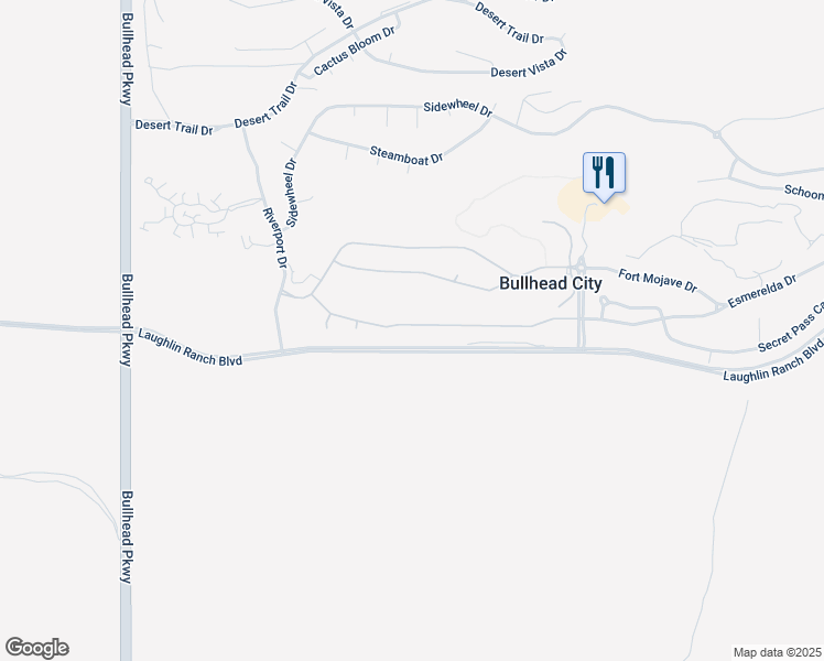map of restaurants, bars, coffee shops, grocery stores, and more near 2848 Esmerelda Dr in Bullhead City