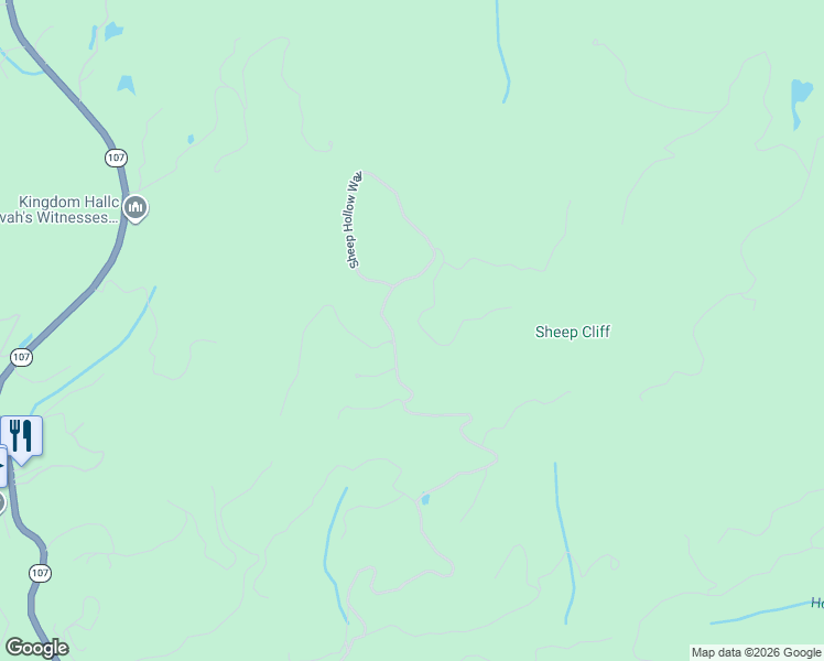 map of restaurants, bars, coffee shops, grocery stores, and more near 2618 Big Sheep Cliff Road in Cashiers
