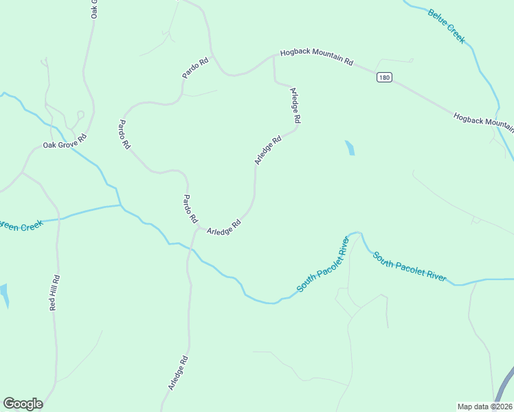 map of restaurants, bars, coffee shops, grocery stores, and more near 609-615 Arledge Road in Landrum