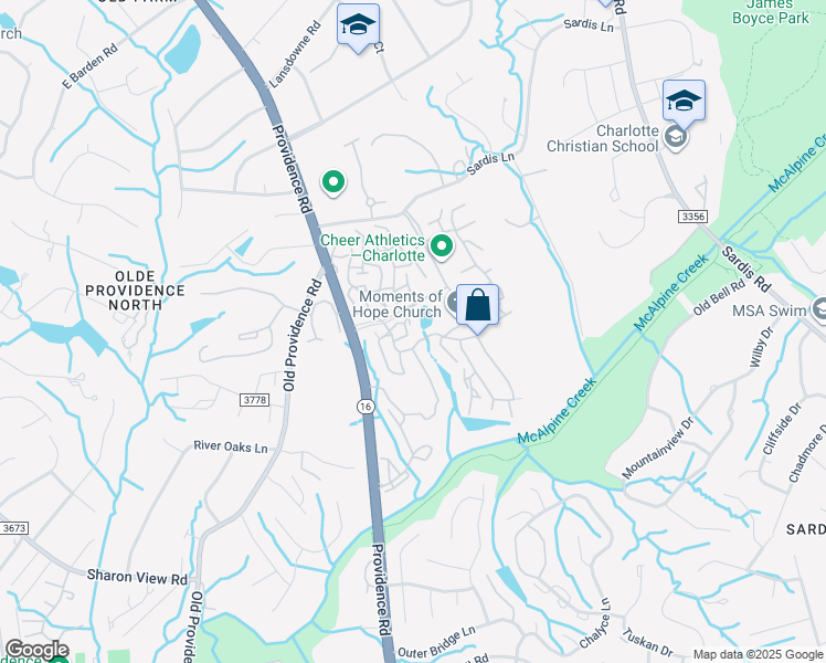 map of restaurants, bars, coffee shops, grocery stores, and more near 811 International Drive in Charlotte
